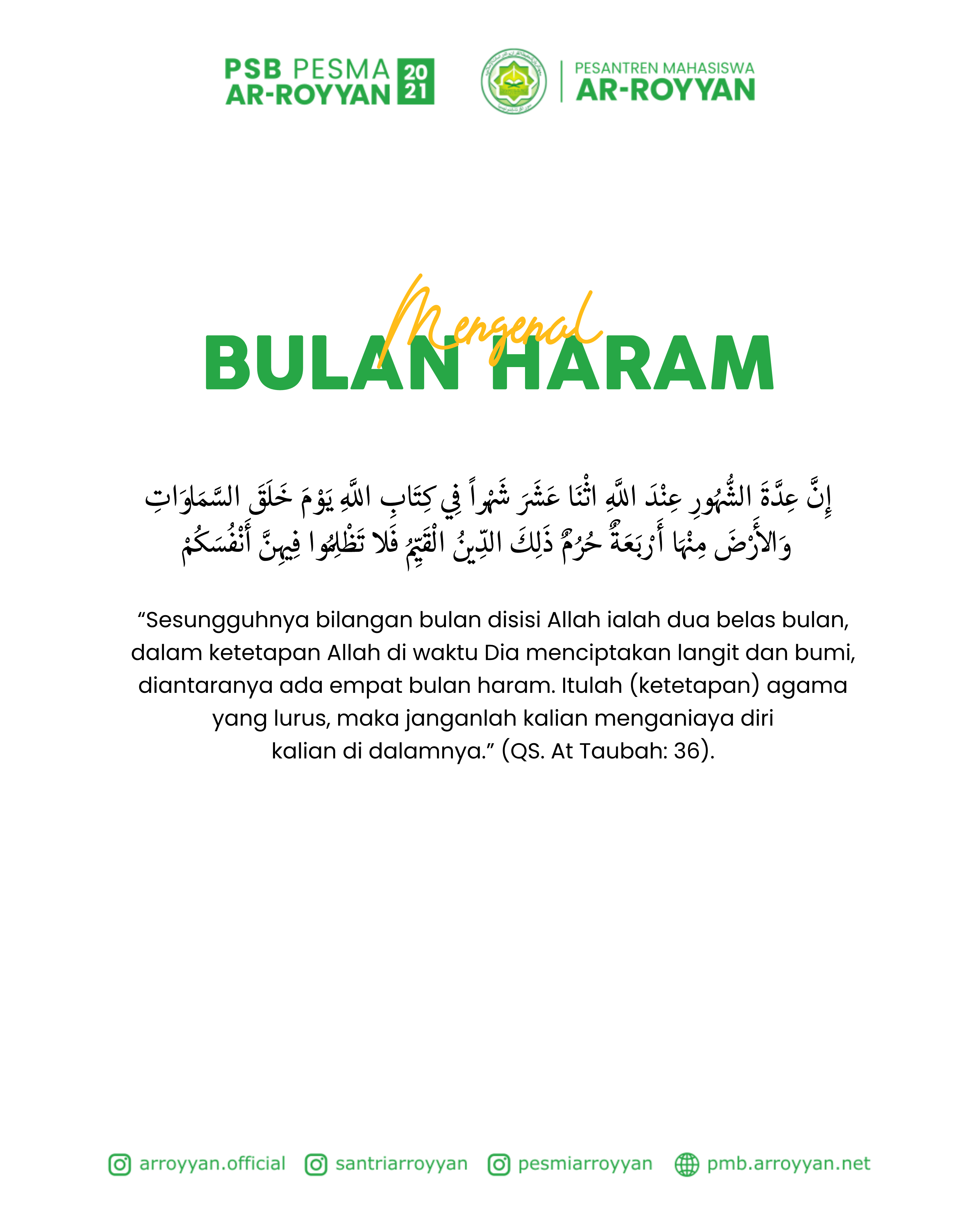 Mengenal Bulan Haram Mengenal Bulan Haram